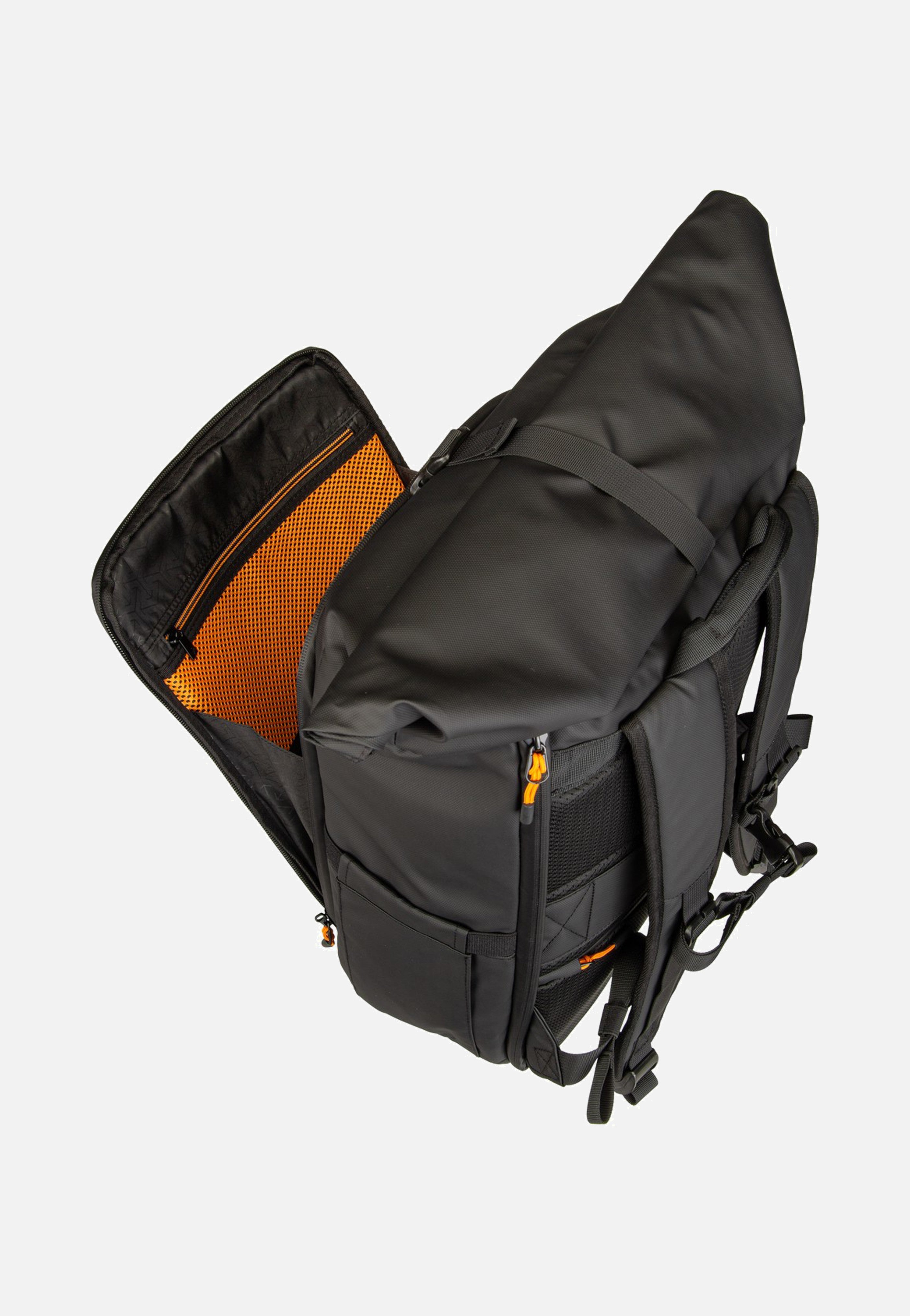 Briize Backpack M Roll-Up Black - Rucksack
