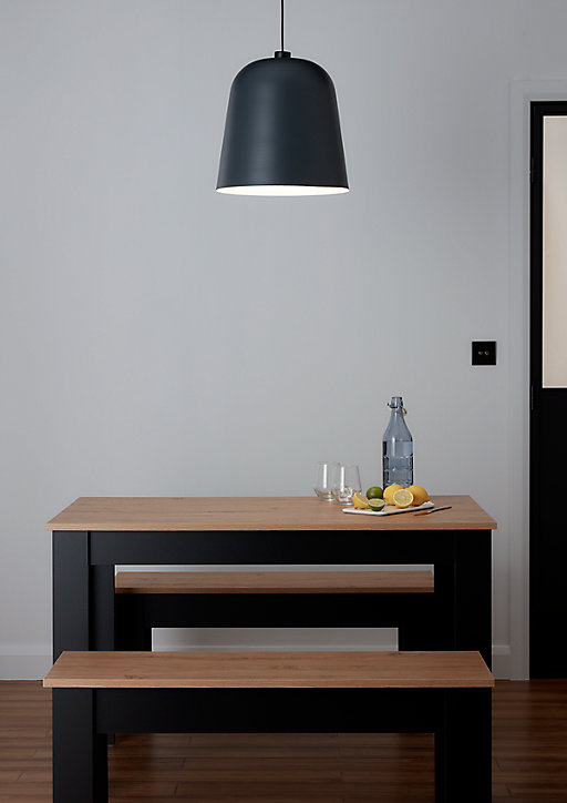 Suspension Calume Ebony GoodHome 38cm IP20 E27 gris