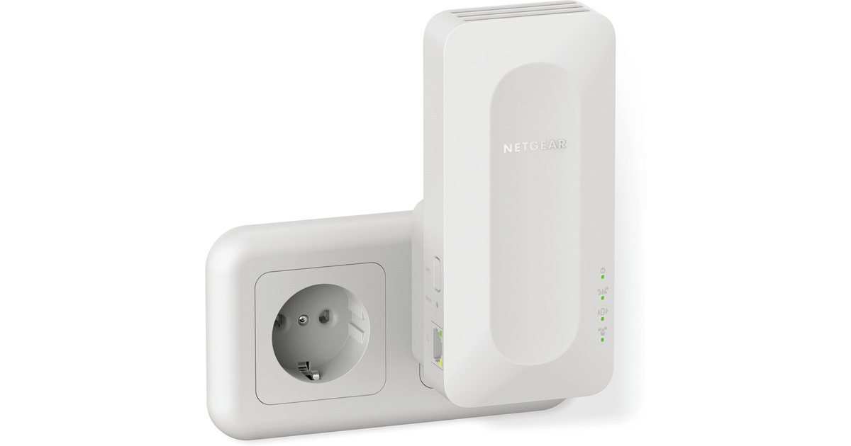 NetgearAX3000 4-Stream WiFi 6 Extender repeater  (Beige, Dual band)