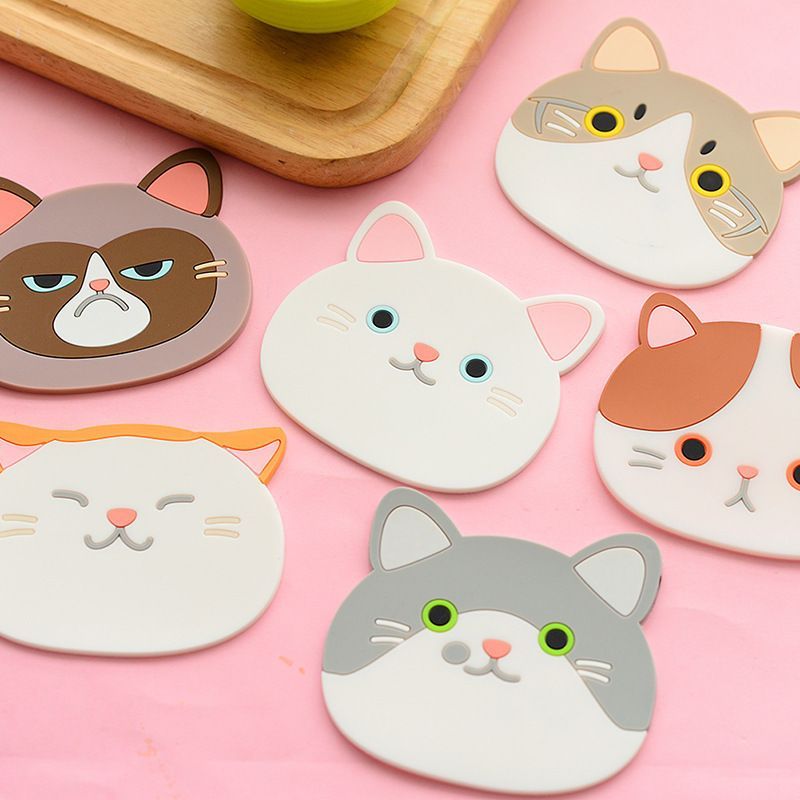 SASHI - Siliconen Kat PVC Onderzetter
