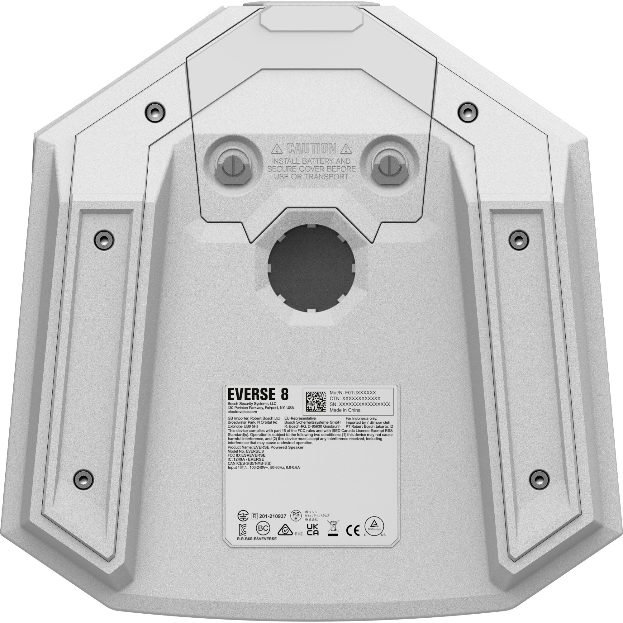 Electro-Voice Everse 8-W weersbestendige mobiele accu-speaker (wit)