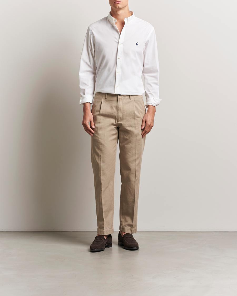 Polo Ralph Lauren Slim Fit Poplin Shirt White