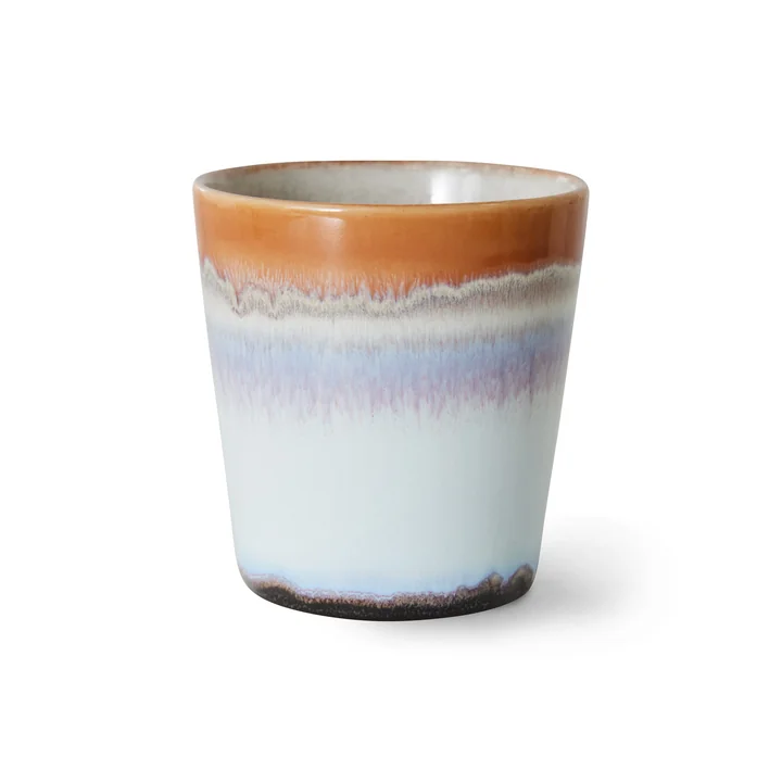HKliving - 70's Kaffeebecher, 180 ml, ash