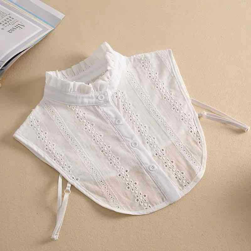 Falscher Kragen Damen Fashion Accessoire Blusen Kragen - Creme (Spitze)