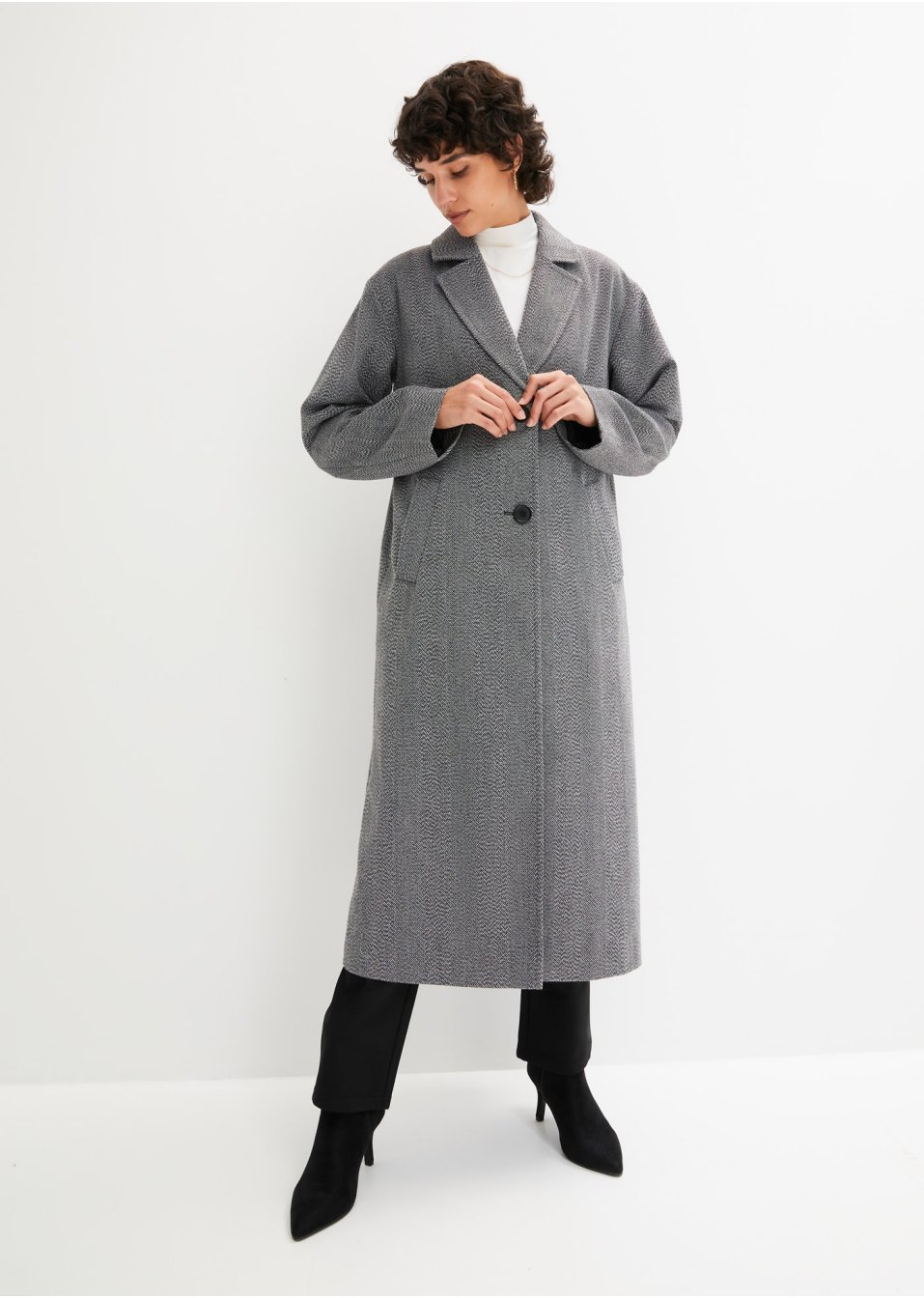 Manteau imitation laine