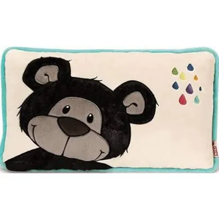 NICI Classic Bear Kissen dunkelbraun rechteckig