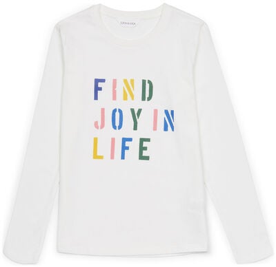Luca & Lola Prato Langermet T-Shirt, Offwhite