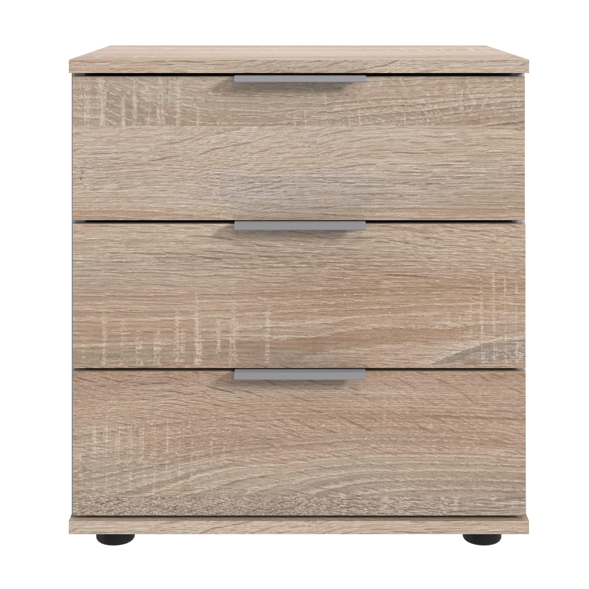 Nachtschrank - Sonoma Eiche - 3 Schubkästen