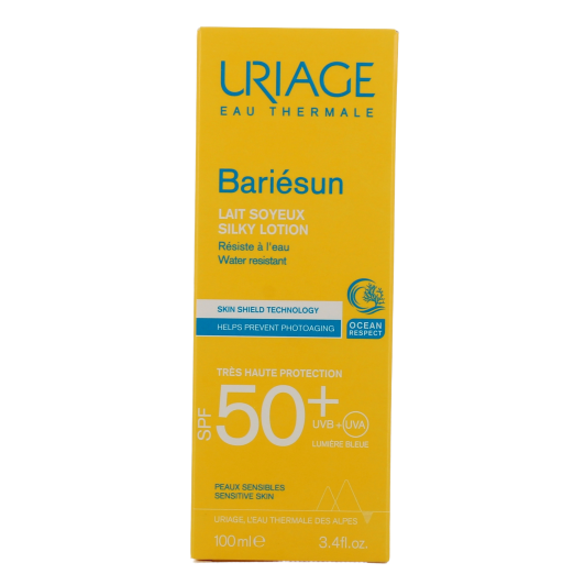 Lait solaire soyeux SPF 50+ Uriage Bariesun - Peau sensible