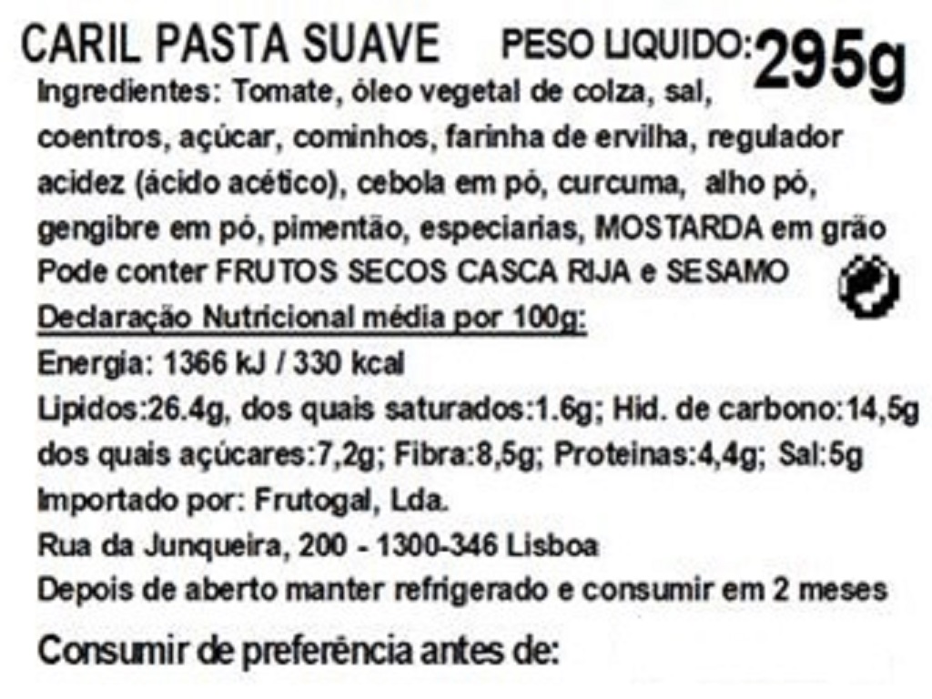 CARIL SHARWOOD'S PASTA SUAVE 295G