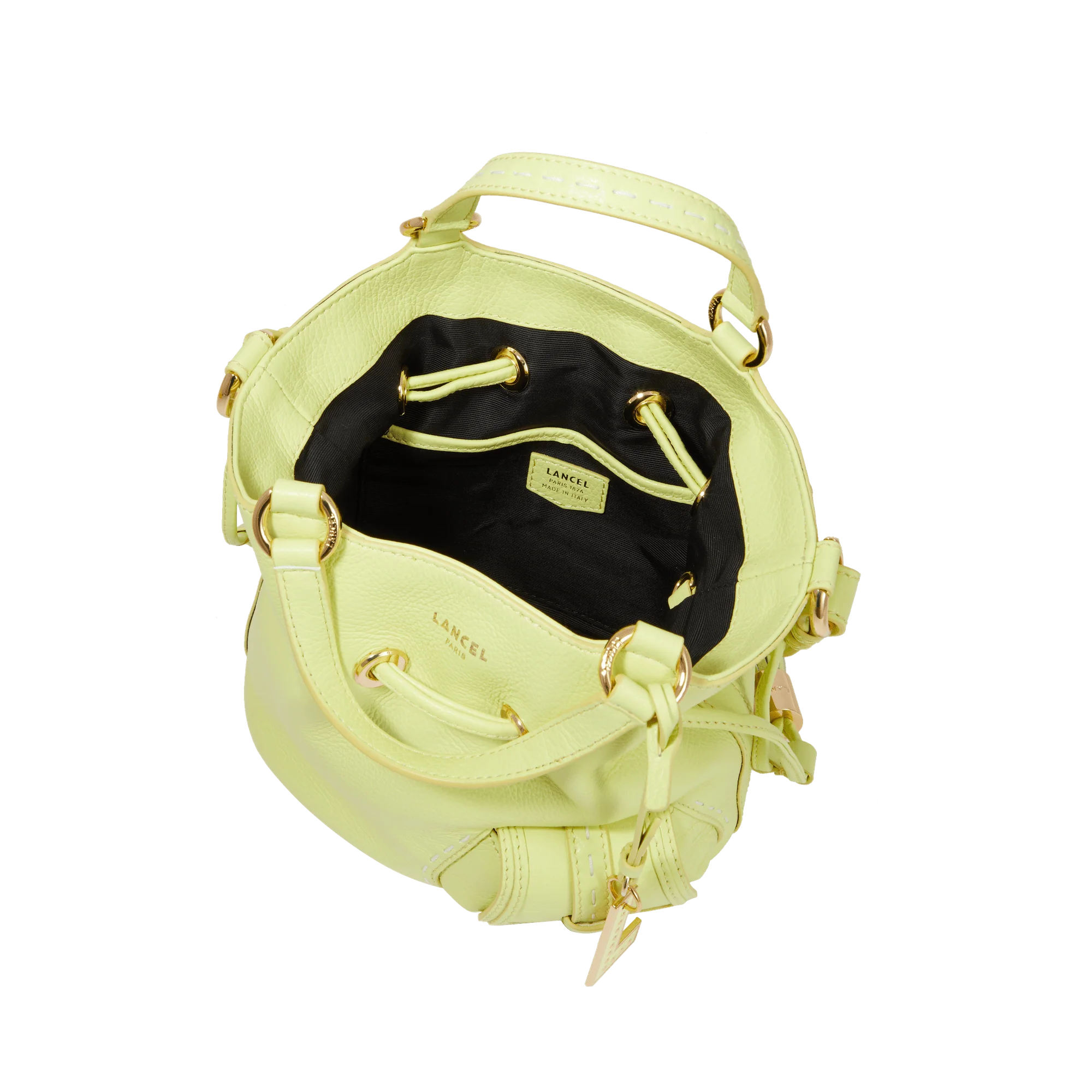 S bucket bag Premier Flirt de Lancel-Citron Vert