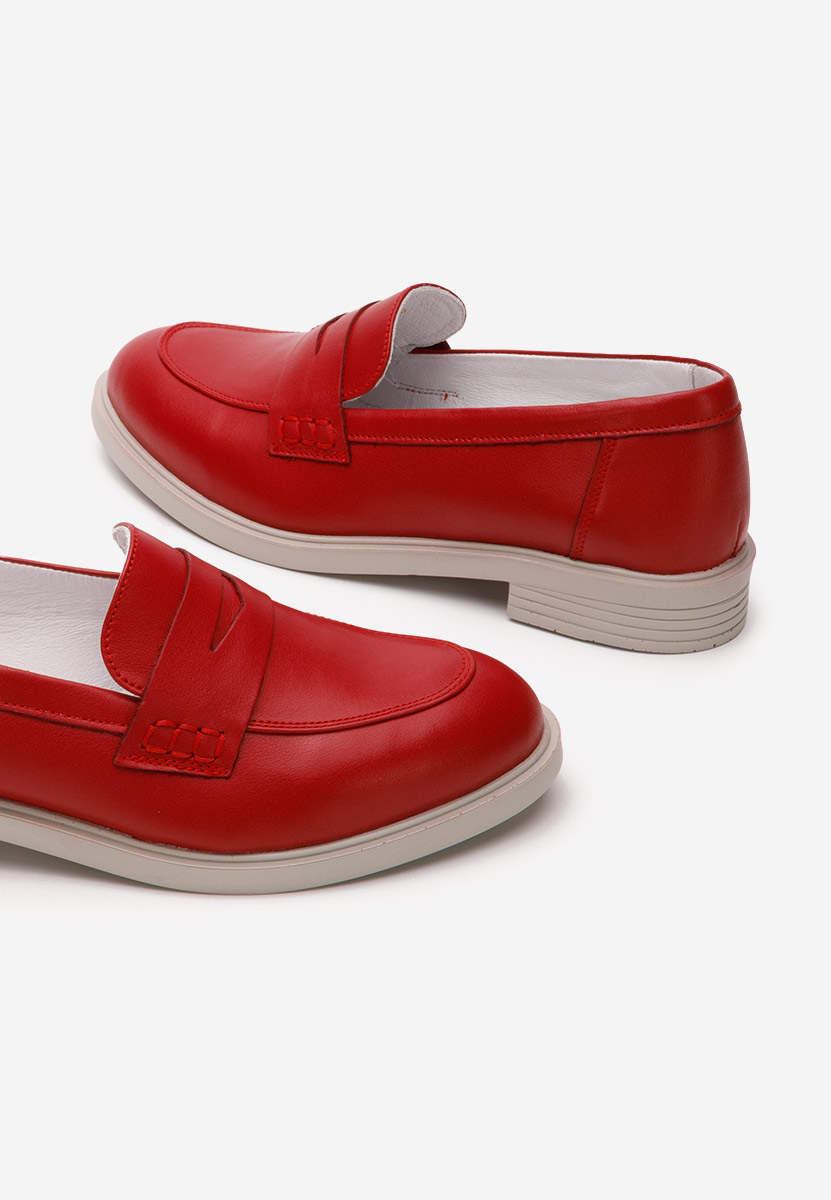 Loafers femme rouges Zalaya