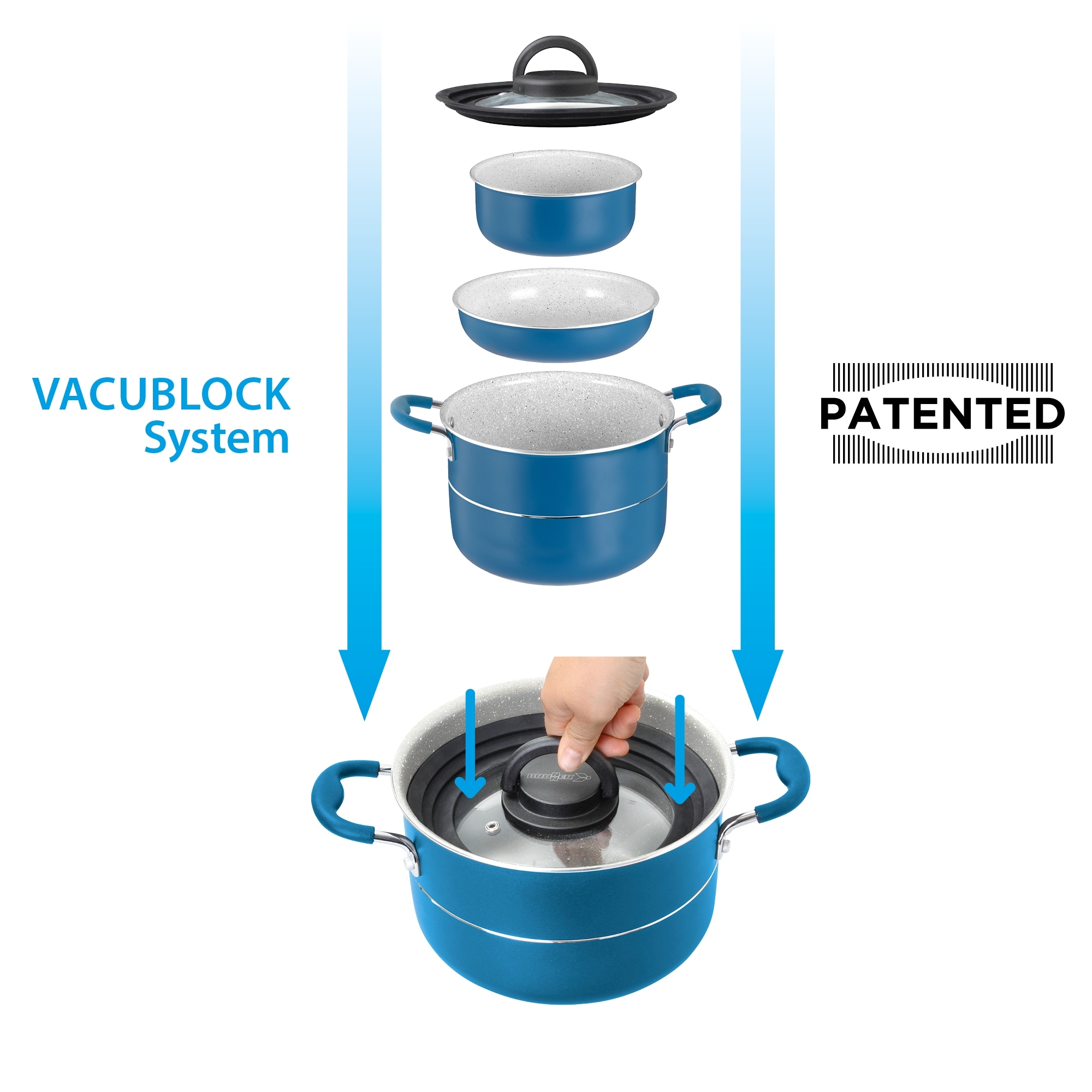 Brunner Carezza Vacublock Kochtopfset 8-tlg.