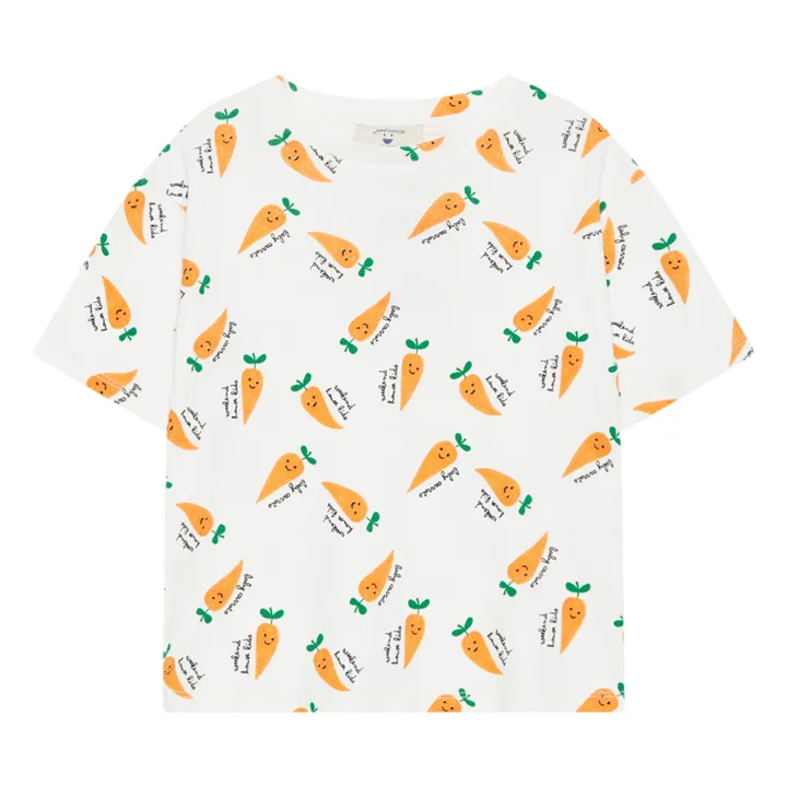 Weekend House T-Shirt Carotte Coton Bio | Blanc