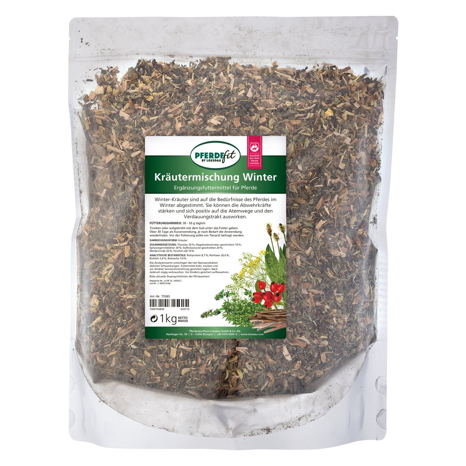 PFERDEfit by Loesdau Kräutermischung Winter  - 1 kg