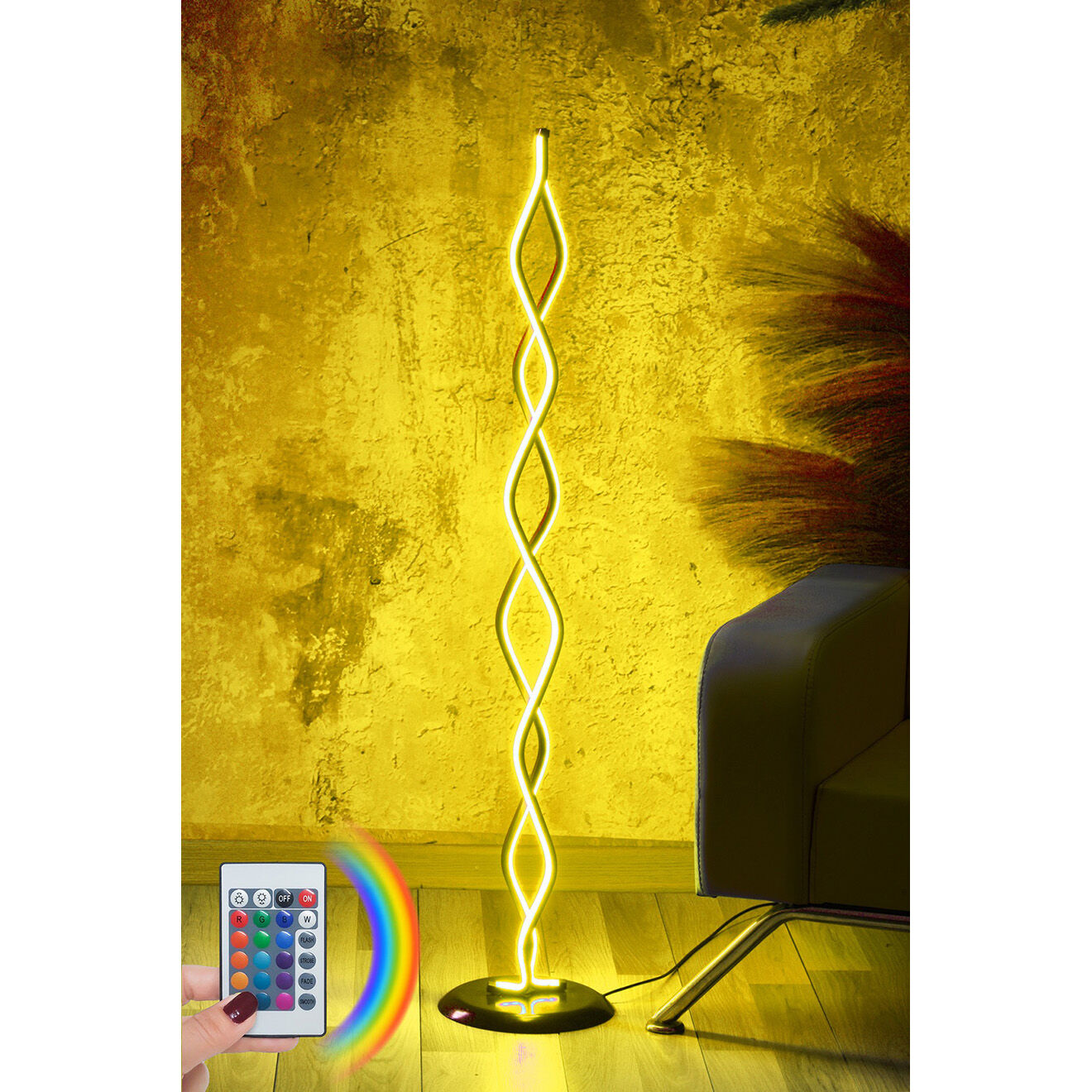 Sheen Lampadaire Catena multicolore - 25x25x120 cm