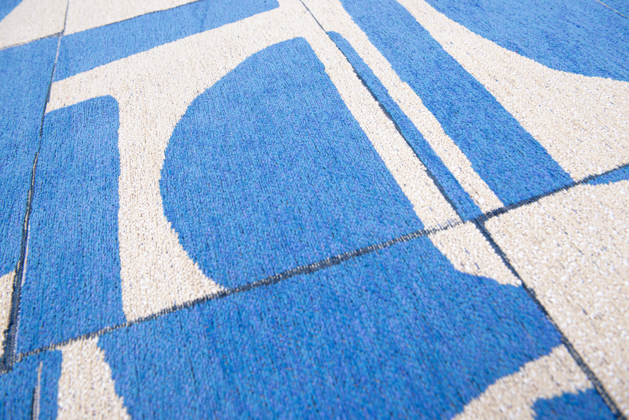 Ecorugs vloerkleed Papercut blauw 140x200 cm