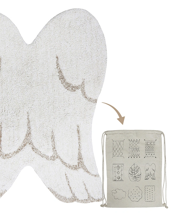 Teppich MINIONES – WINGS (75x100) in weiß
