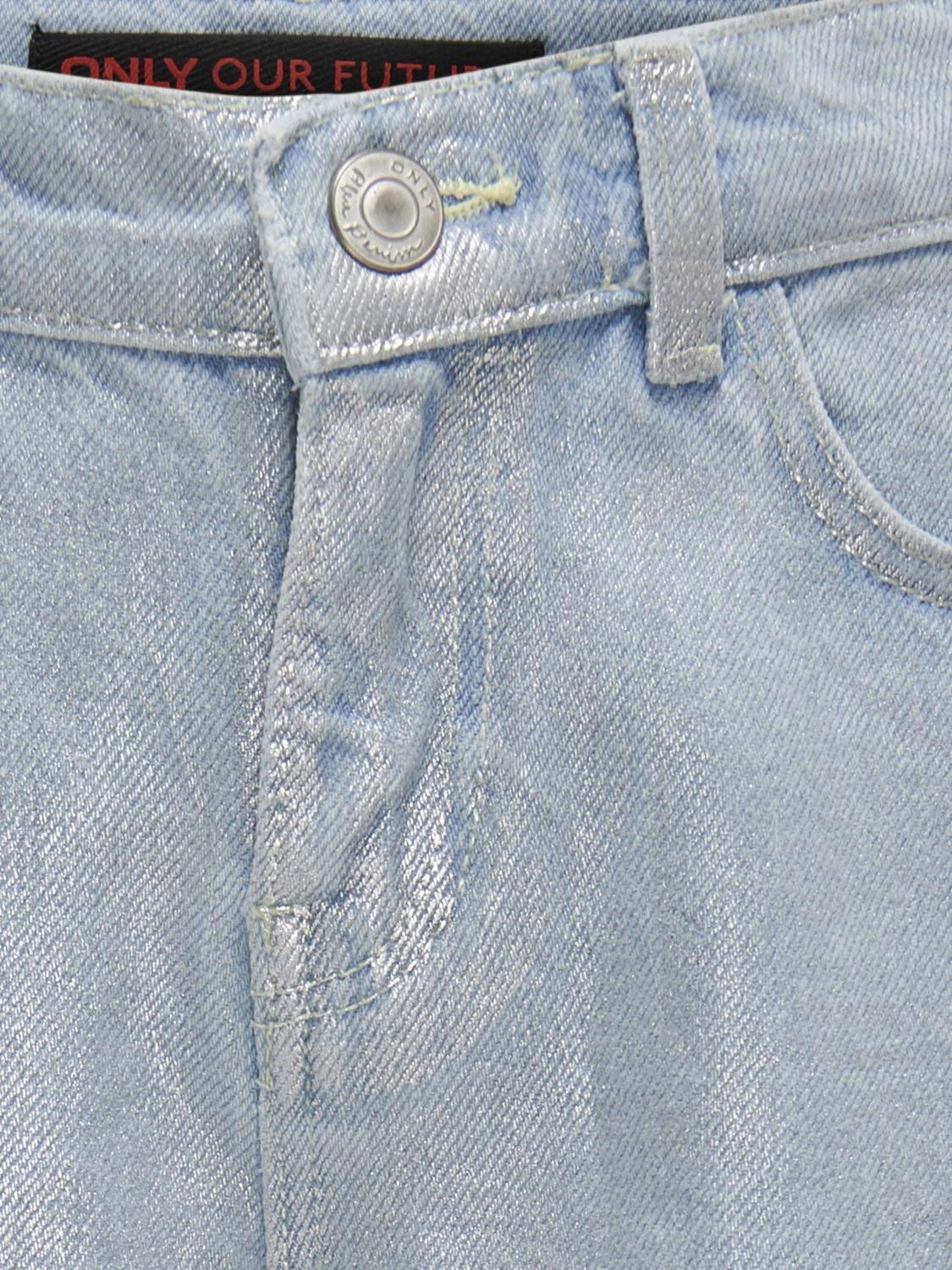 ONLY Kids  Wide Silver Denim Jeans