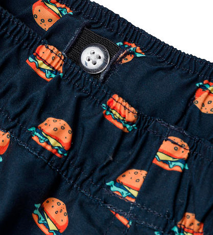 Name It Bådeshorts - NkmZaddi - Dark Sapphire m. Burgere