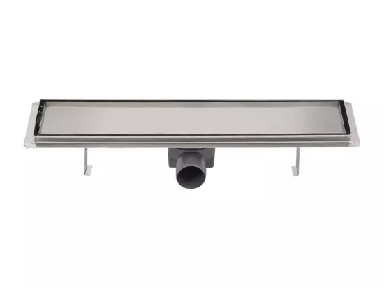 Drain de douche linéaire argenté 53 x 14 x 7 cm 02_0003043