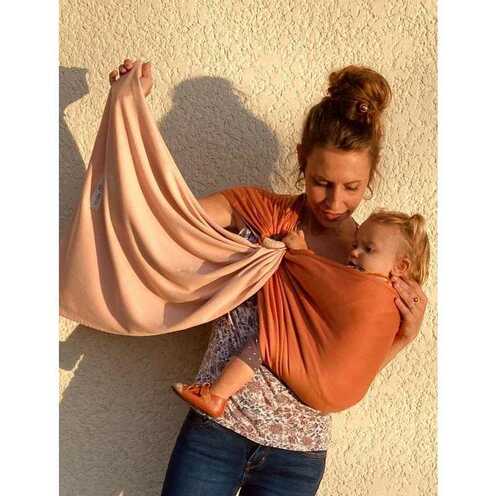 La petite écharpe sans nœud nude/caramel - LOVE RADIUS