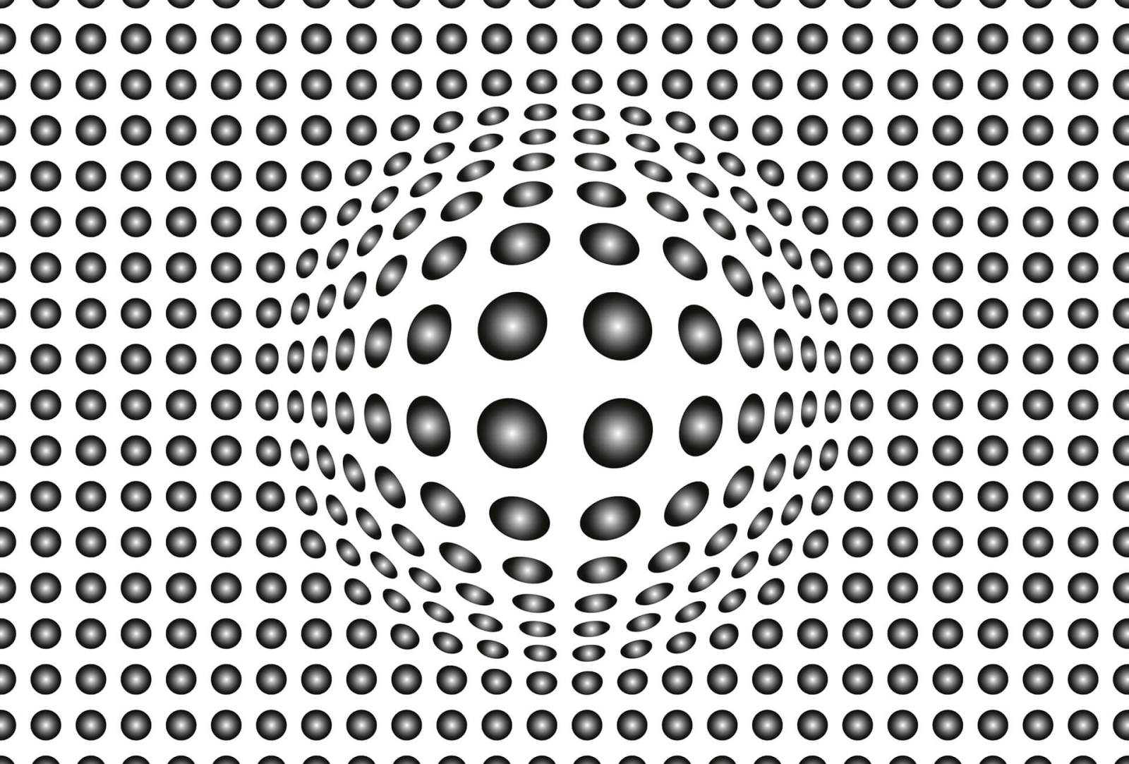 Fototapete DESIGNWALLS 2.0 - schwarz-weiß - 3D-Art - 2,6 Meter