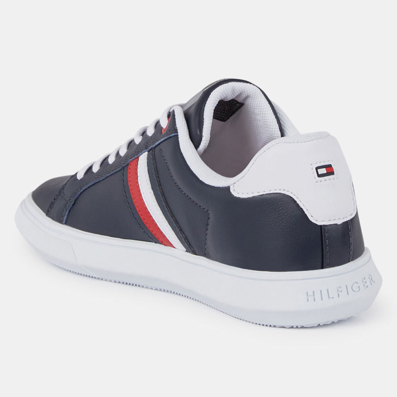 Tommy Hilfiger Baskets en Cuir Essential Cupsole bleu marine
