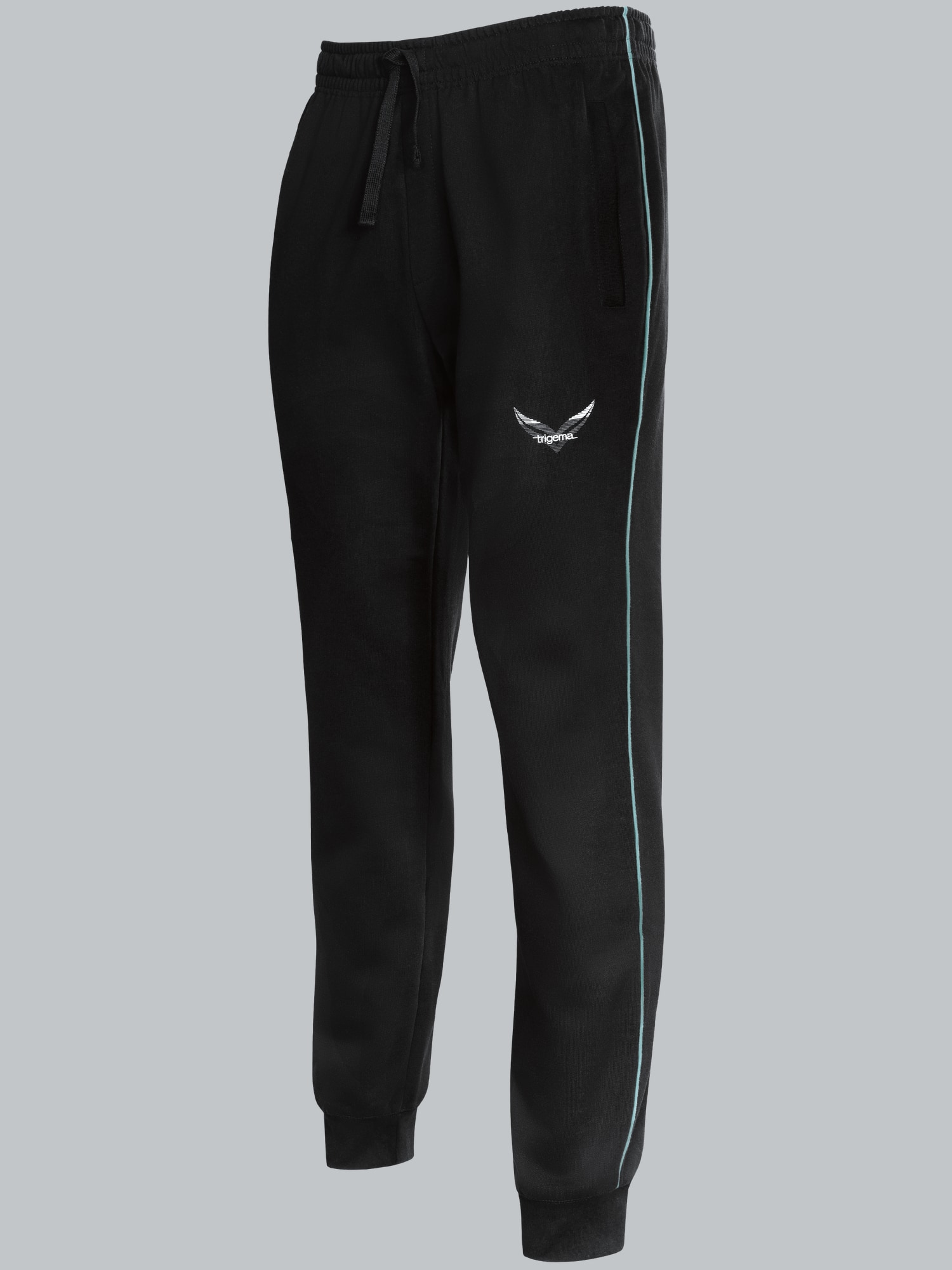 Jogginghose mit kontrastfarbigen Streifen Schwarz/bunt