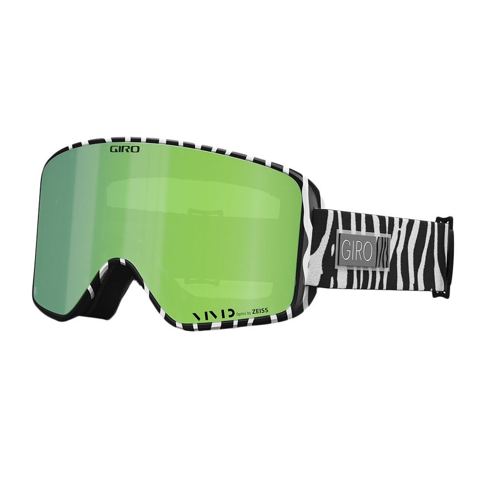 Giro METHOD - Masque ski + écran supplémentaire Homme black/white animal/vivid emerald