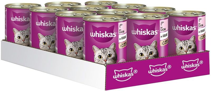 Whiskas - Zalm in Gelei - Kattenvoer - 24x400g