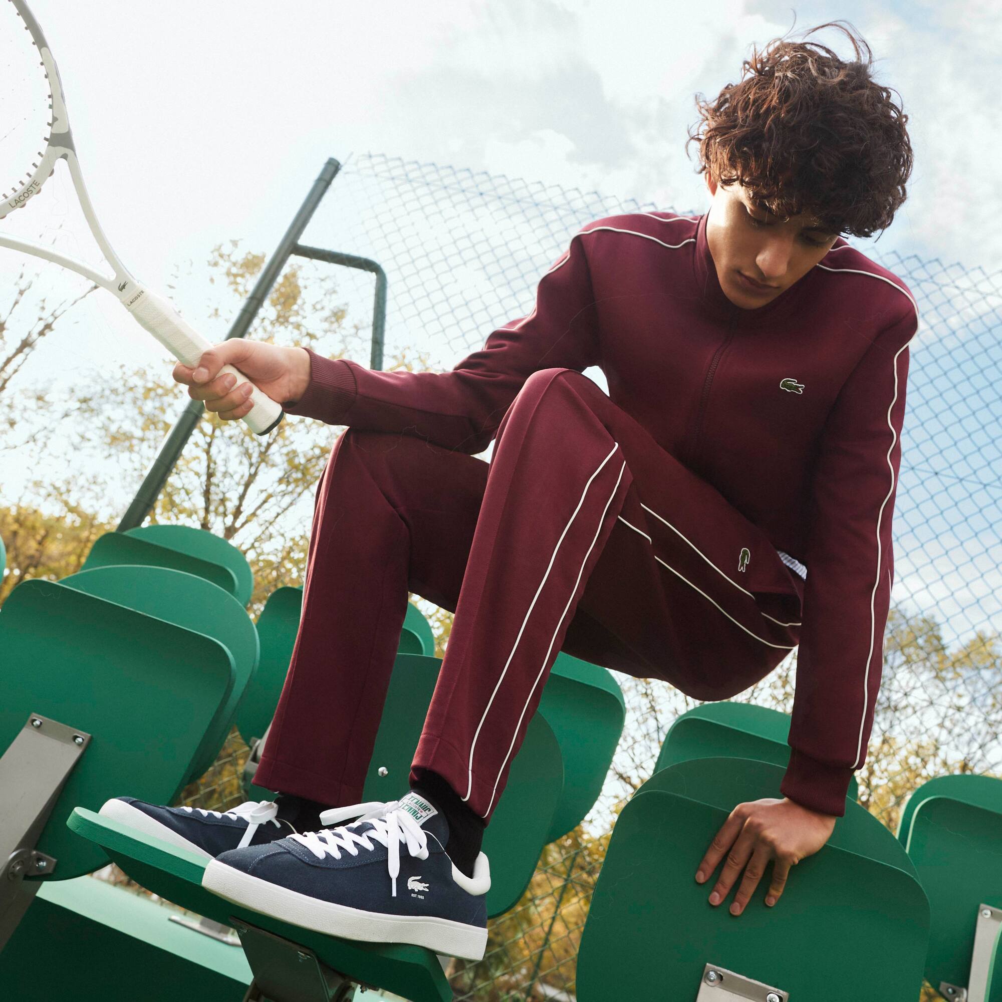 Herren-Sneaker Baseshot aus Veloursleder Sneakers - Blau - Lacoste - Herren