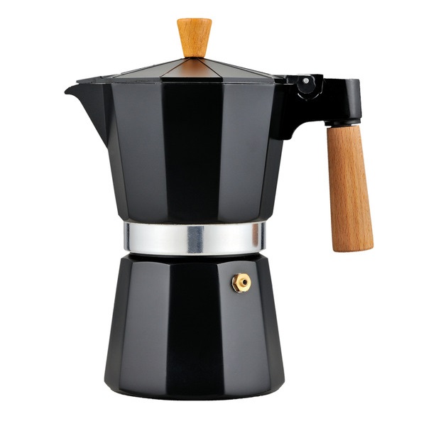 Cafetière Italienne Noire Holiday Travel 6 tasses