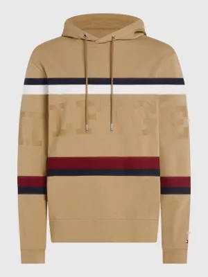 Moletom com capuz Global Stripe Hilfiger Monotype Logo