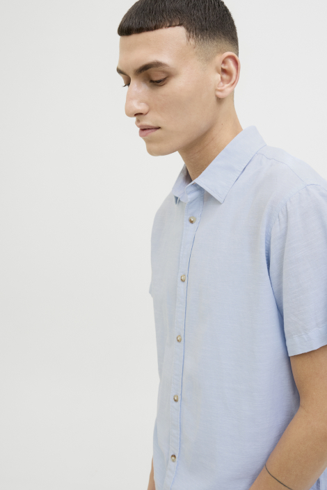 Jack & Jones blauwe heren overhemd