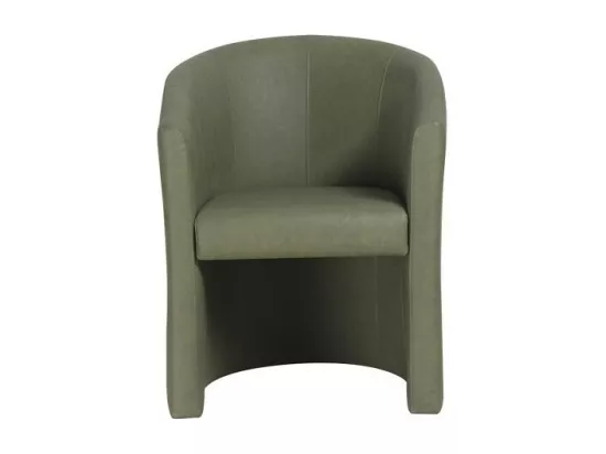 Fauteuil de salon KYOTO – Confortable – Vert – Style vintage