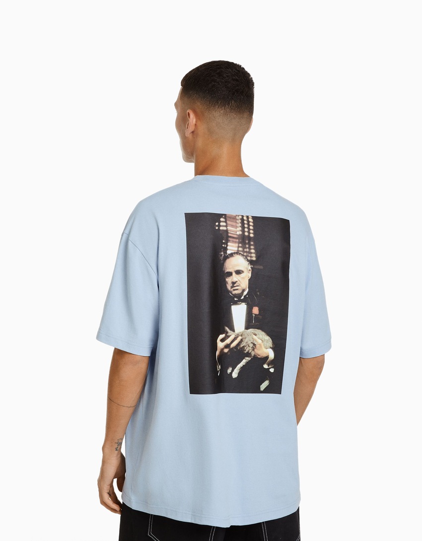 Camiseta de manga curta estilo boxy fit do Poderoso Chefão