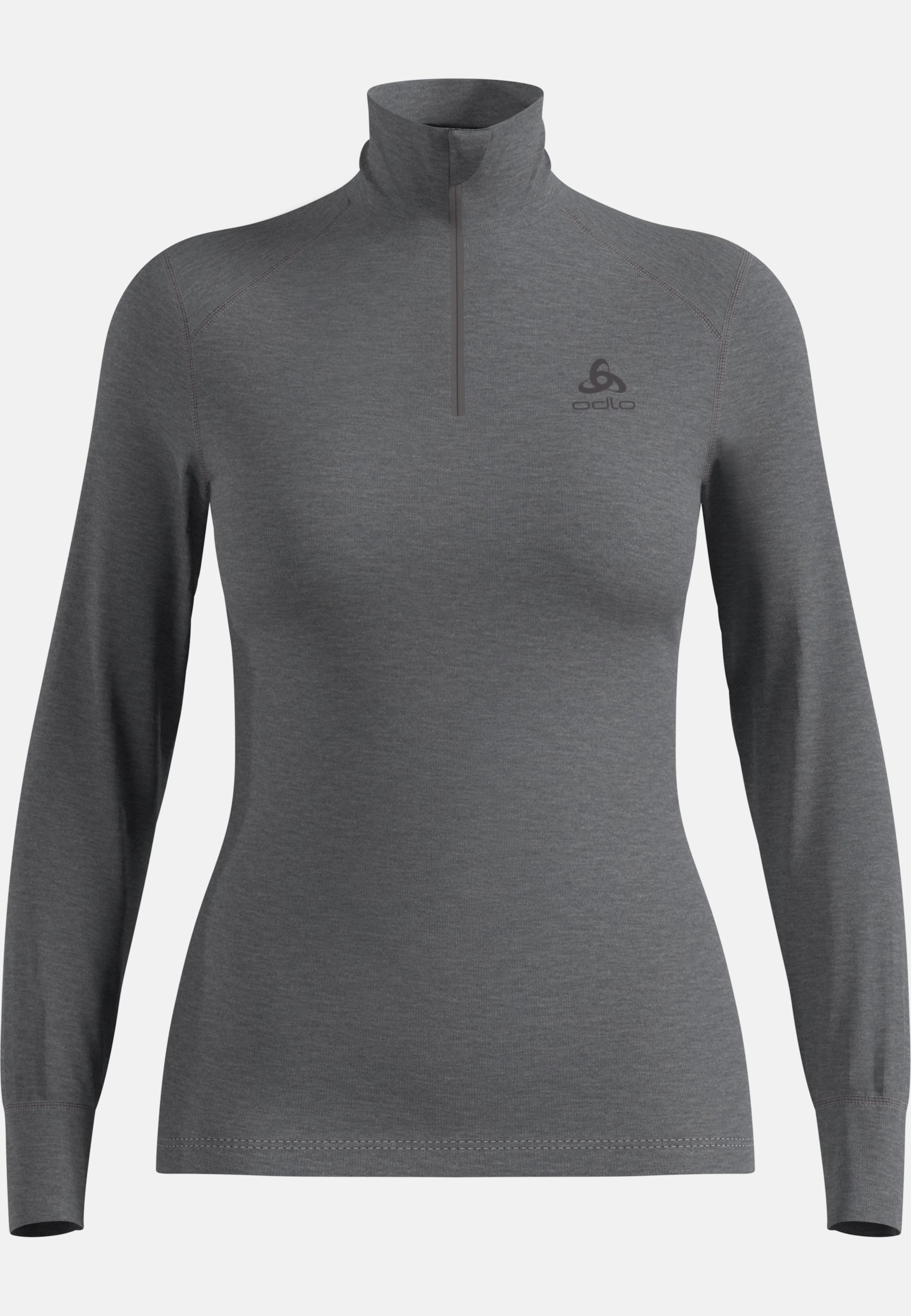 Active Warm Base Layer Half Zip in odlo steel grey melange