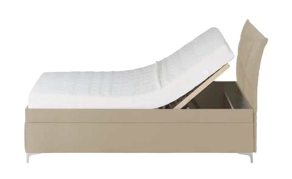 Polsterbett Lauren Beige 120 cm