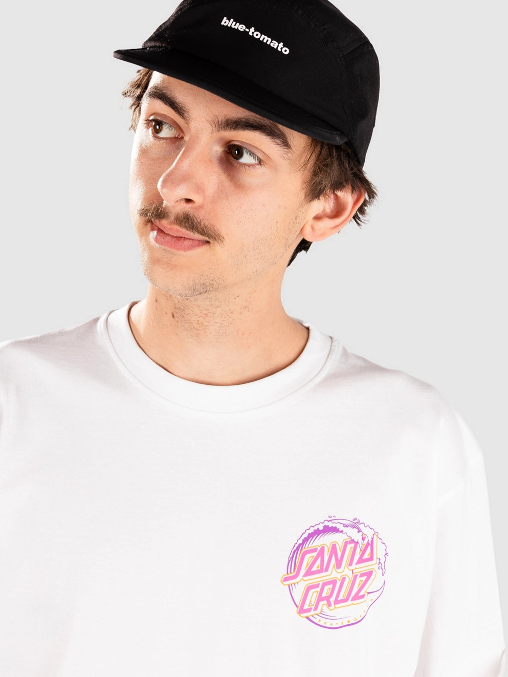 Santa Cruz Vacant Wave Dot T-Shirt white