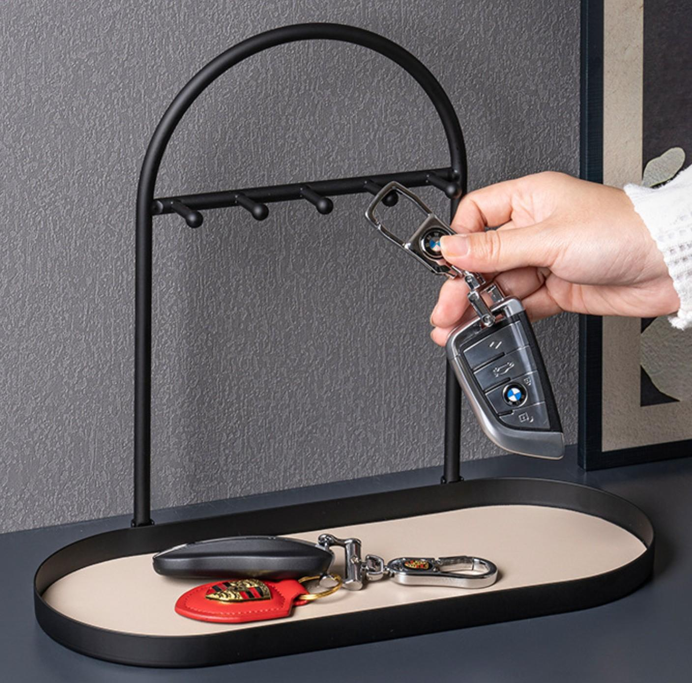(300x255mm) Home Deko Ständer Accessoire Halterung für Schlüssel / Schmuck / Kosmetik - Schwarz
