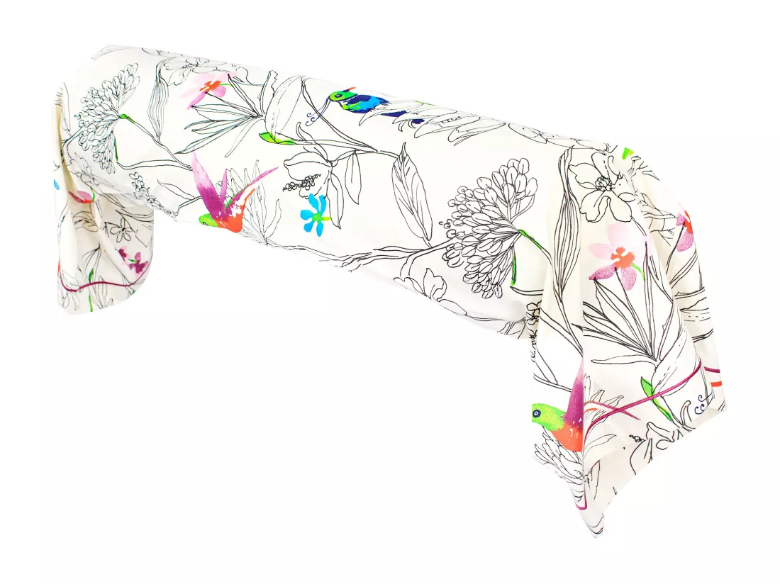 Taie de traversin 200x43 cm coton AMAZONIA ecru