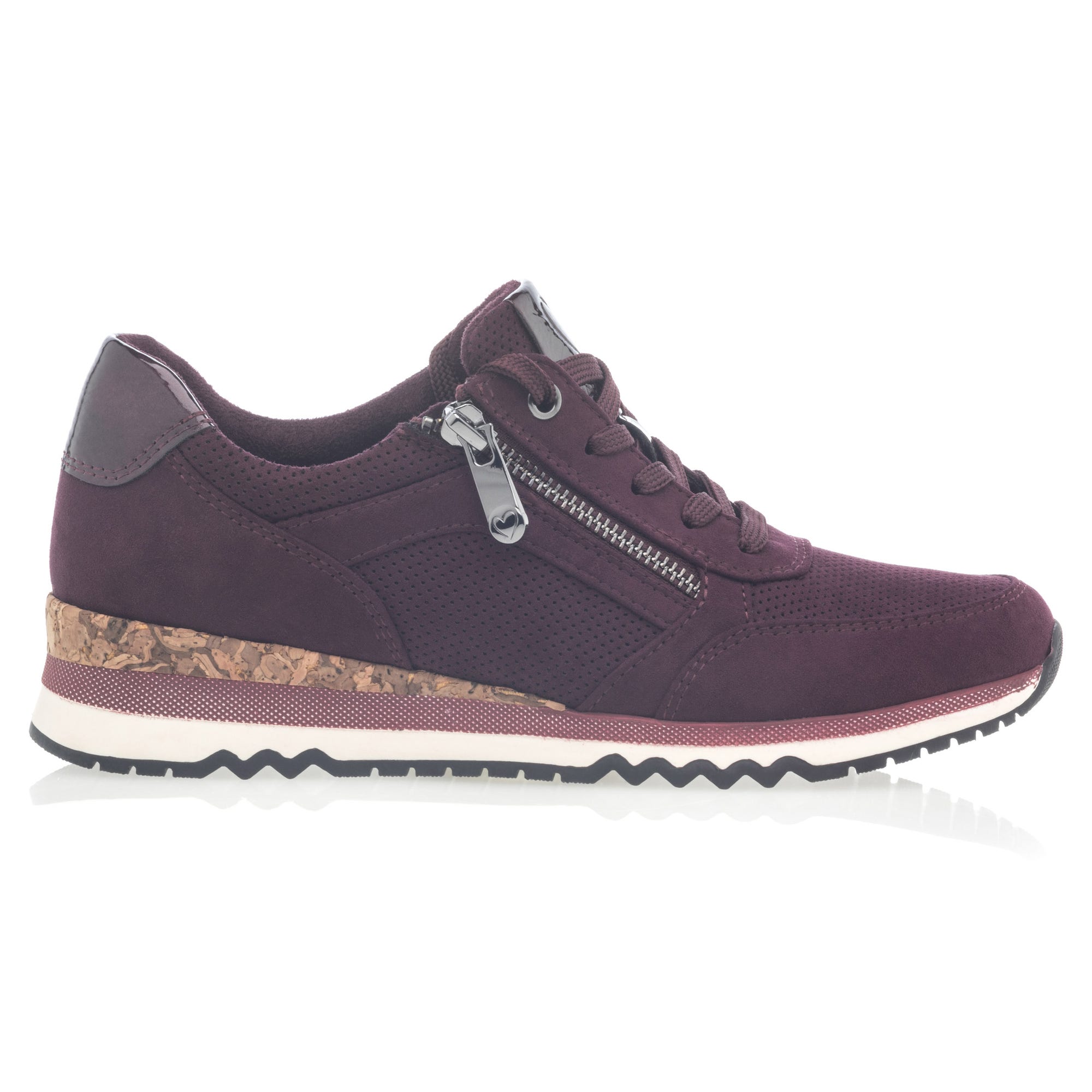 Baskets basses Femme bordeaux