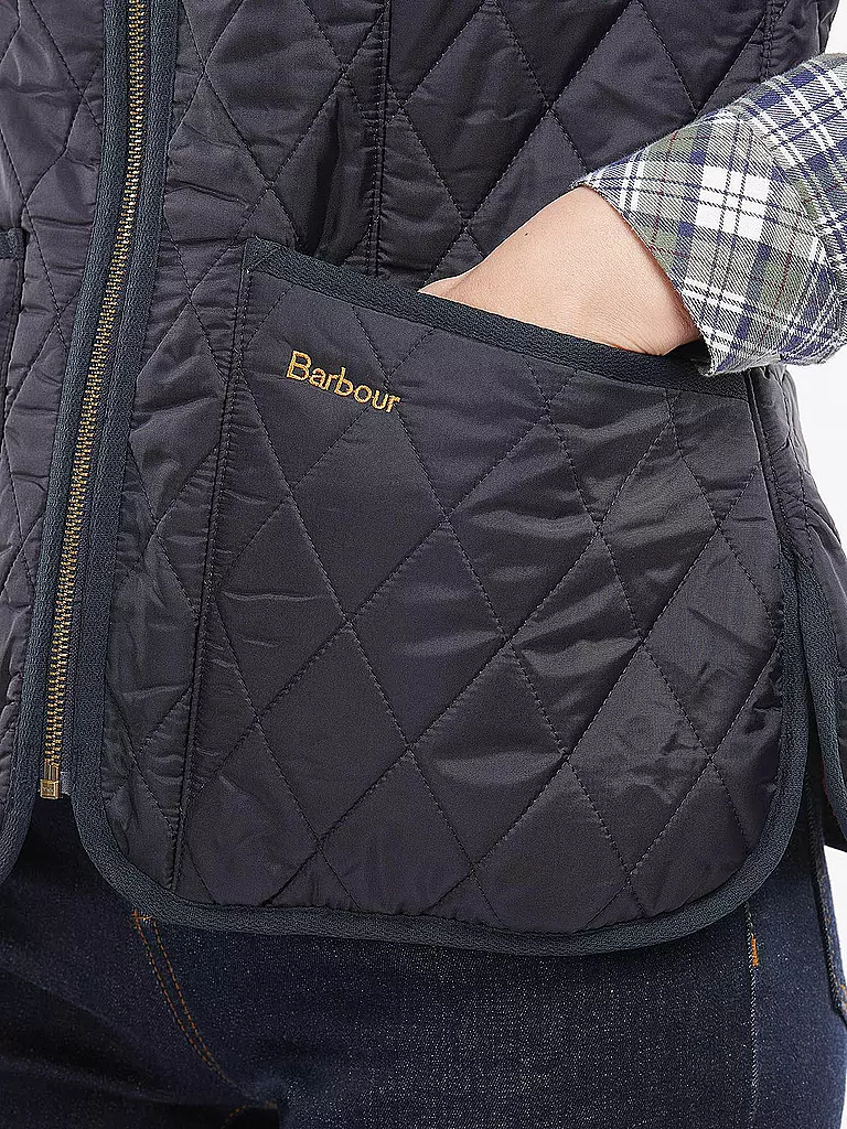 BARBOUR Steppgilet FLEECE BETTY dunkelblau