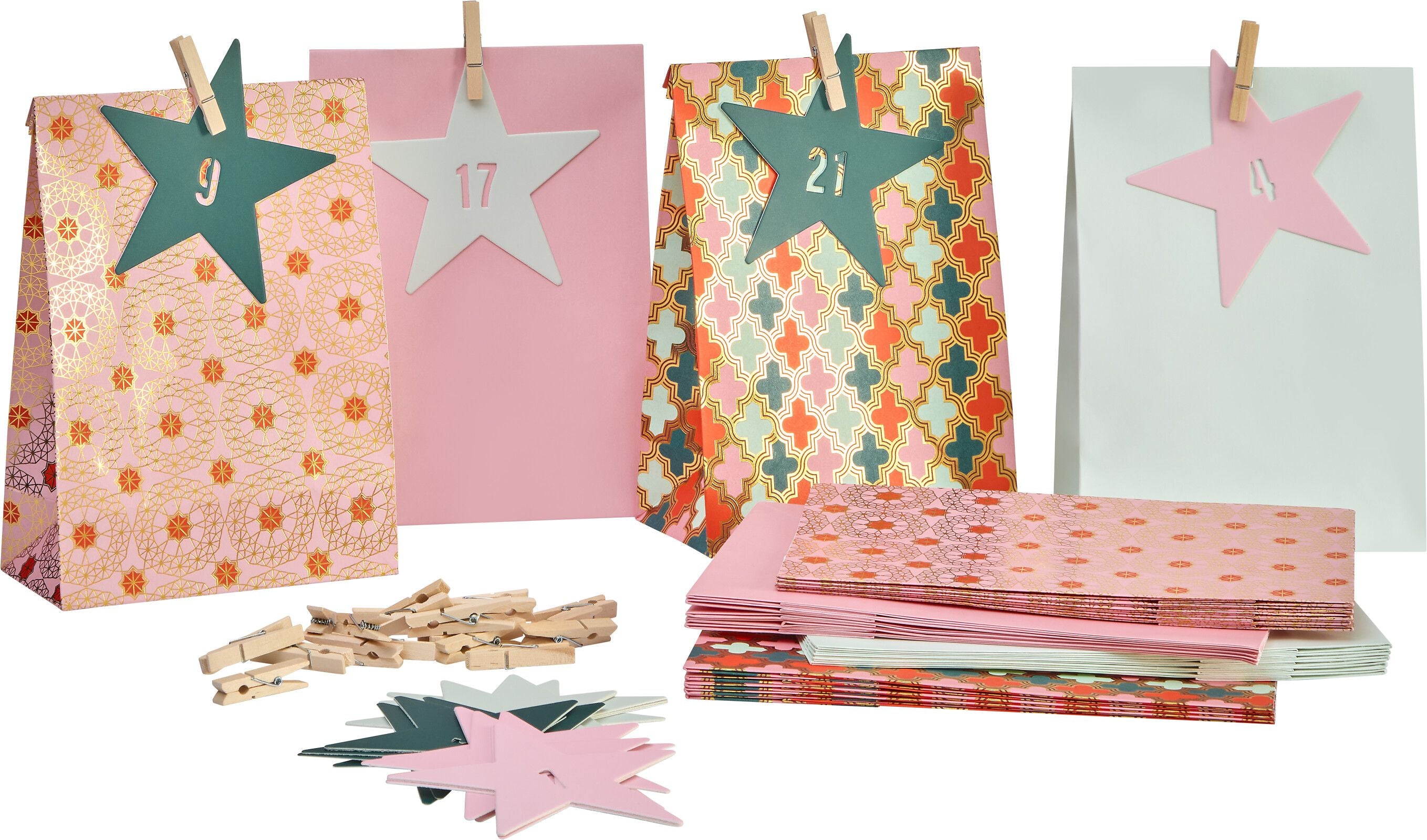 GRANDHOTEL Adventskalender 24 Stk. - Mehrfarbig