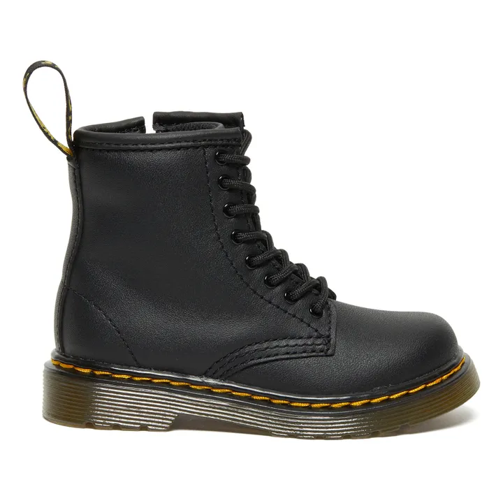 Dr Martens Boots à Lacets 1460 Cuir Lisse | Noir