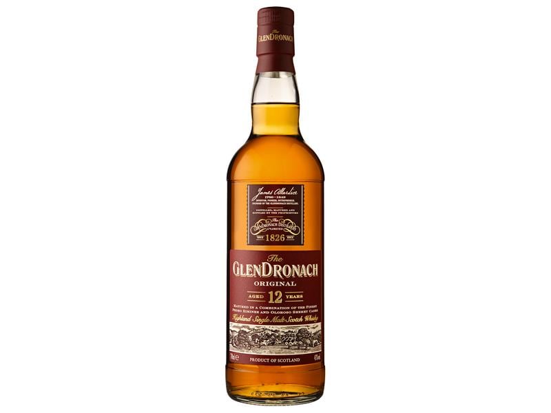 GlenDronach 12 Year Old Original Single Malt 0.7 l Reichhaltige und cremige Spirituosen-Spezialität