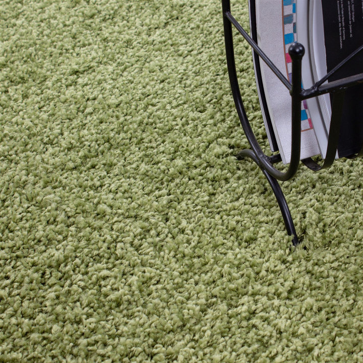 Rond Hoogpolig vloerkleed - Life Groen