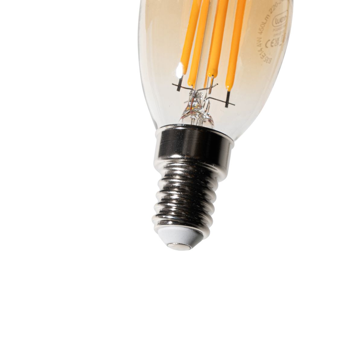 E14 dimbare LED lamp B35 goud 4W 450 lm 2200K