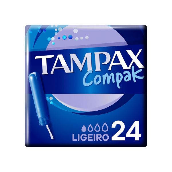Tampax Tampões Compak Lites com Aplicador 24 Unidades